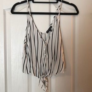 Black & White stripped Kendall and Kylie tank top